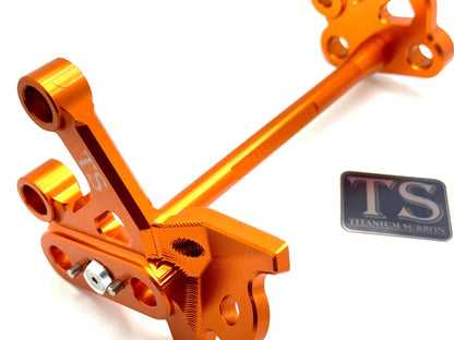 Custom CNC Aluminum Footpeg Bracket Assembly E-Ride Pro